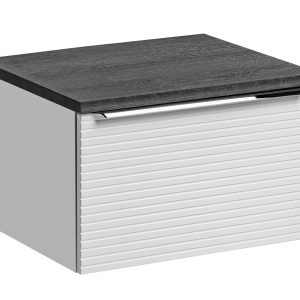 Nowość. szafka leonardo 60 cm biały/grafit mat w super cenie