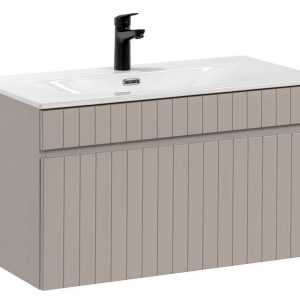 Nowość: szafka z umywalką iconic 80 cm beż mat – super cena.