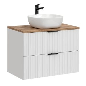 Nowość. Szafka łazienkowa adel 80 cm dąb wotan z umywalką w super cenie