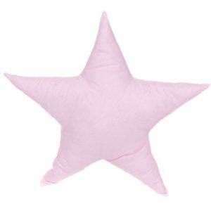 Nowość. jasnoróżowa poduszka gwiazdka 40x40 cm w super cenie