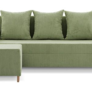 Nowość. kanapa 3w1 fireze poso z pufą 191cm oliwkowa w super cenie