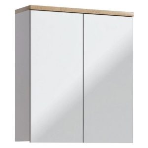 Nowość. Szafka z lustrem Bali 60 cm biała połysk w super cenie