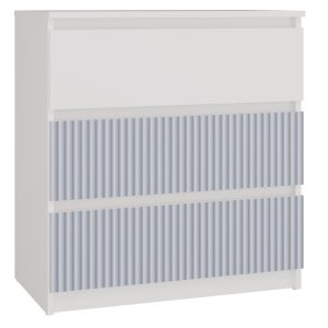 Nowość. komoda malwa 70x40x75 cm biało-niebieska w super cenie