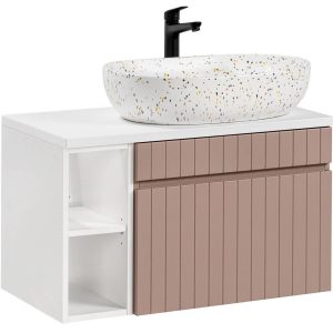 Nowość: ikoniczny zestaw mebli łazienkowych różowy mat w super cenie