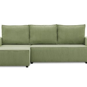 Nowość. sztruksowy narożnik lucca z funkcją spania w super cenie