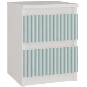 Nowość. Szafka nocna malwa 30x30x40 cm biało-miętowa w super cenie