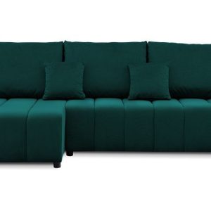 Nowość: narożnik modena 237x142 cm butelkowa zieleń w super cenie