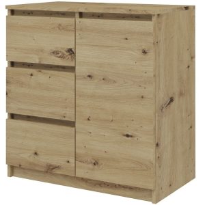 Nowość. Komoda dąb artisan 1D3S 80x40x75 cm w super cenie