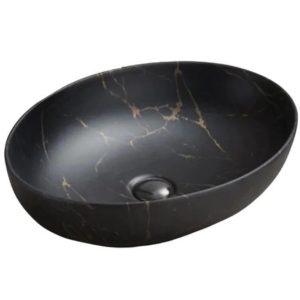 Nowość. umywalka mona 52x40x13 cm czarna – super cena