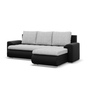 Nowość. narożnik bosco jasnoszary z ekoskóry w super cenie