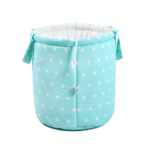 Nowość. Kosz na zabawki seledynowe niebo 40x50 cm – super cena