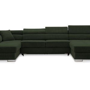 Nowość. narożnik rigatto ii pro poso lewy, butelkowa zieleń, super cena