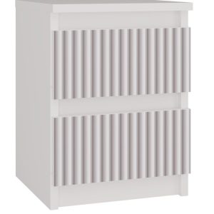 Nowość. Szafka nocna malwa 30x30x40 cm biało-różowa w super cenie