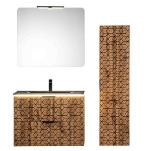 Nowość: diamond zestaw mebli łazienkowych dąb wotan super cena