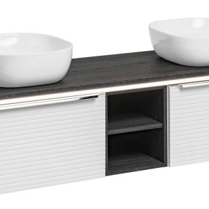 Nowość. biały zestaw mebli wiszących leonardo do łazienki w super cenie