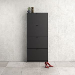 Nowość. szafka na buty roma 70 cm czarna mat – super cena