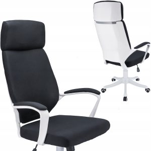 Nowy fotel profilowany icon czarny – super cena.