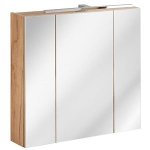 Nowość. szafka z lustrem capri 80 cm, dąb craft – super cena