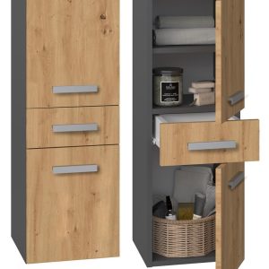 Nowość. słupek łazienkowy nel 85 cm antracyt dąb artisan super cena