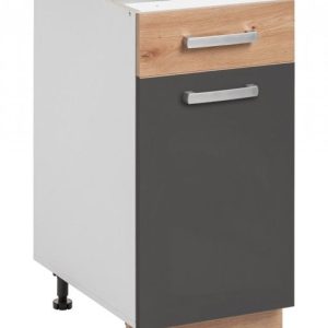 Nowość. szafka ava 40 cm grafit/dąb artisan z szufladą - super cena