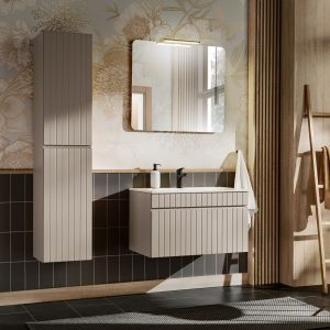 Zestaw iconic 5w1 beż mat – nowość. super cena na meble łazienkowe