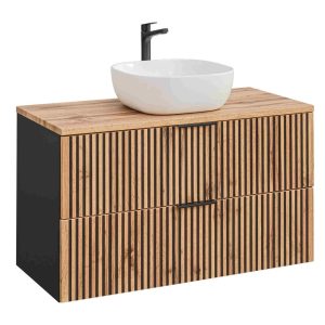 Nowość. szeroka szafka z umywalką xilo 100 cm dąb wotan super cena