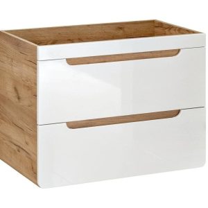 Nowość. szafka aruba 80 cm biały połysk/dąb – super cena