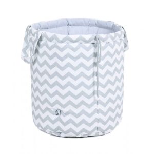 Nowość. kosz na zabawki srebrzyste fale 40x50 cm w super cenie
