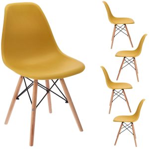 Nowość. komplet 4 krzeseł skandynawskich morskich w super cenie