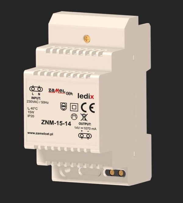 Zasilacz modułowy 14 V DC / 15W - ZNM-15-14