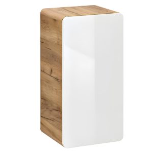 Nowość. Szafka Aruba 35x32x68 cm biały/dąb craft połysk – super cena
