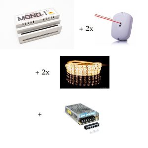 Nowość. super cena – zestaw led do 19 schodów, 45 cm szerokości