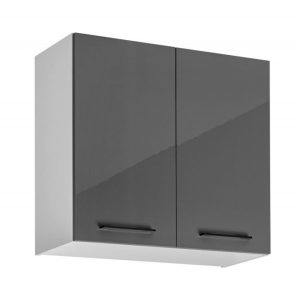 Nowość. Szafka Frida 80 cm biały/grafit połysk – super cena