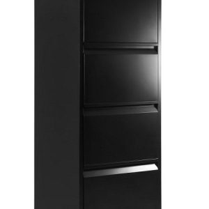 Kontener biurowy 4 szuflady czarny 47x60x132 cm nowość super cena