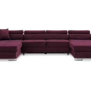 Narożnik rigatto iii pro u śliwkowy 355x206 — nowość, super cena