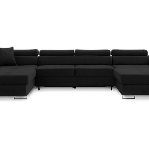 Nowość. narożnik typu u rigatto iii pro czarny w super cenie