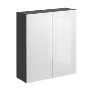 Nowość. szafka kuchenna dalia 80 cm biały/grafit połysk - super cena