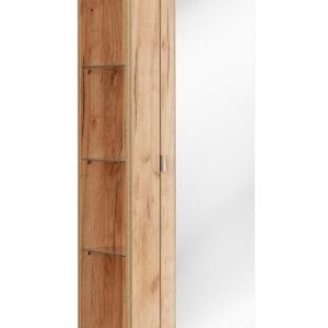 Nowość. Capri słupek z lustrem dąb craft 35x33x170 cm w super cenie