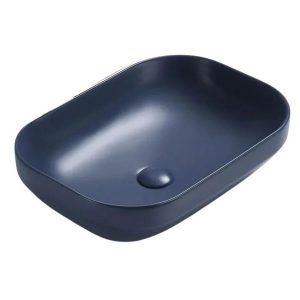 Nowość. umywalka nablatowa neli 50x35 cm granatowa w super cenie
