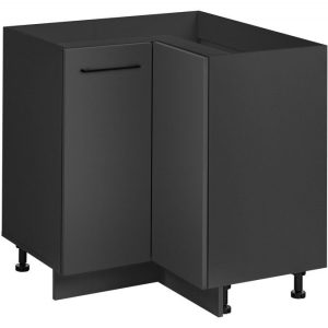 Nowość. szafka narożna frida 90x45, grafit mat - super cena