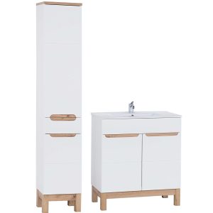 Nowość. bali white połysk – zestaw łazienkowy w super cenie