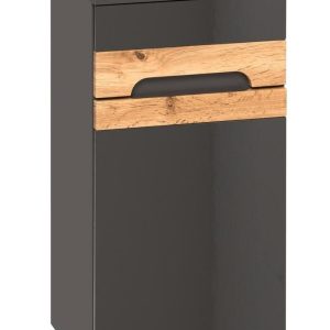Nowość. Szafka Galaxy 35 cm grafit/dąb wotan połysk w super cenie