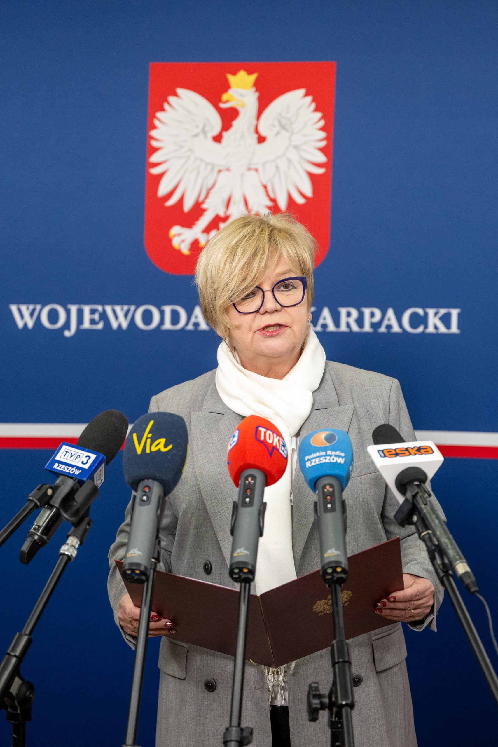 Konferencji Teresy Kubas-Hul, wojewody podkarpackiego. Nowe programy wsparciem dla rodziców i samorządów Fot. Jerzy Żygadło PUW