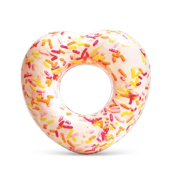 Dmuchane koło do pływania, donut serce, Intex, 94x89x25 cm