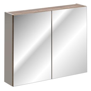 Nowość: szafka z lustrem santa fe 80 cm beż mat – super cena