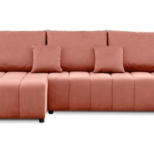 Nowy narożnik modena rozkładany 237x142 cm różowy super cena