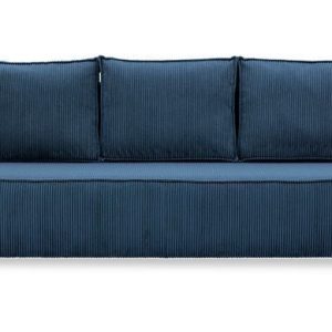 Kanapa lucca sztruksowa 220x95 nowość w super cenie granatowa