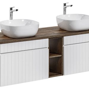 Nowość. iconic szafka z umywalką i regałem 140 cm w super cenie