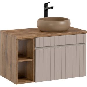 Nowość. iconic – zestaw beżowych mebli łazienkowych w super cenie