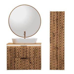 Nowość. zestaw diamond dąb wotan z lustrem — super cena